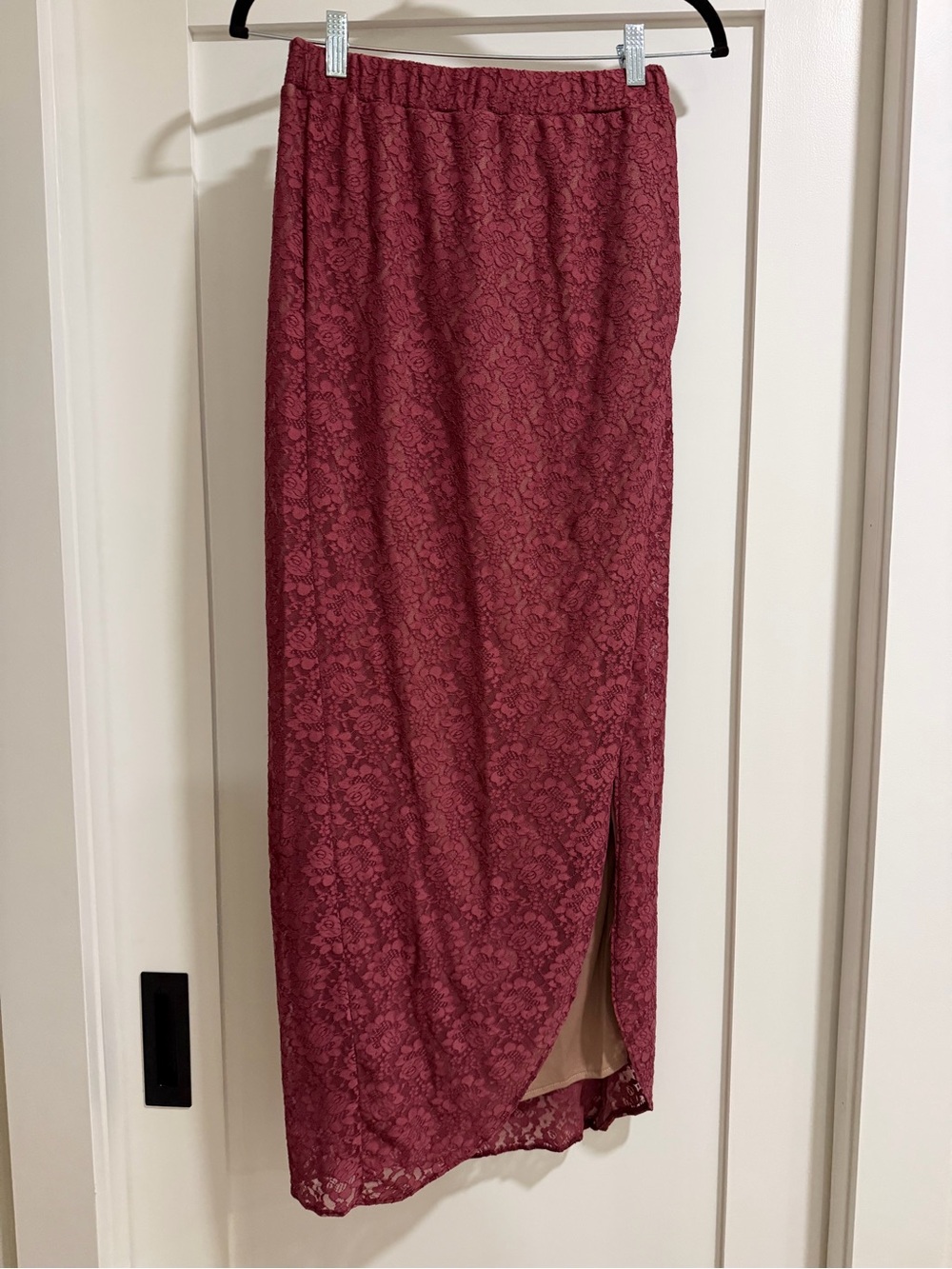 NWT Joyfolie Anita Maxi Skirt Deep Rose